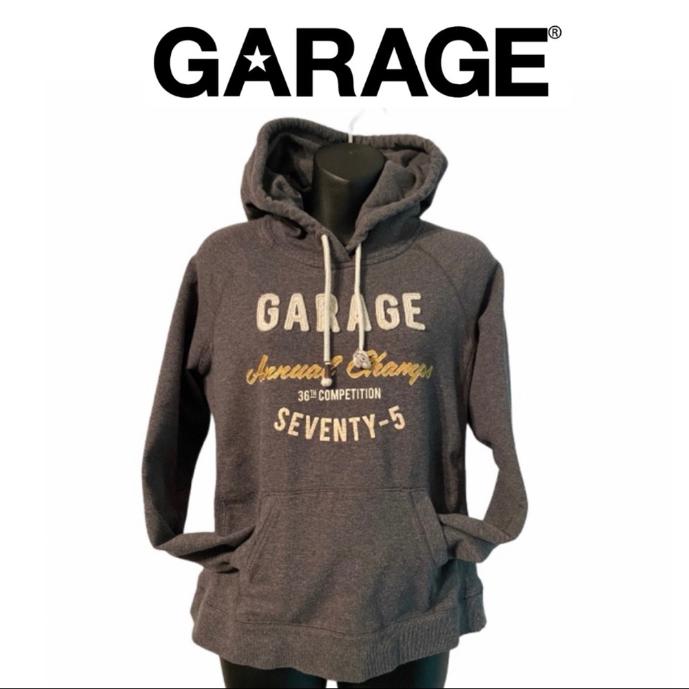 GARAGE GREY HOODIE SZ large